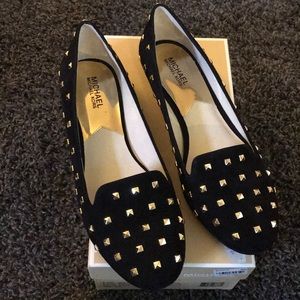 NEW Michael Kors leather ARIA flats size 10